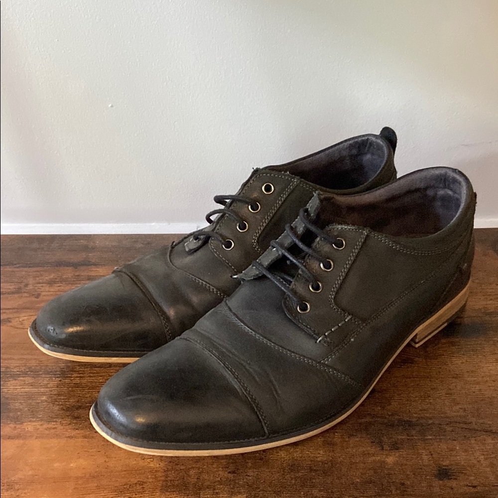 Steve Madden Kesslo Black Oxford Shoes Sleek Formal Design